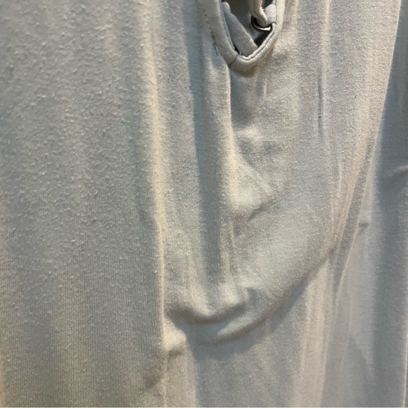 American Eagle Outfitters Light Blue Lace-Up Tank Top - Picture 3 of 5